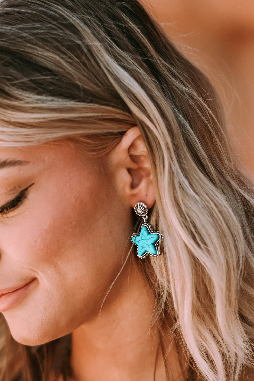 Drew antique Studded Western Earrings