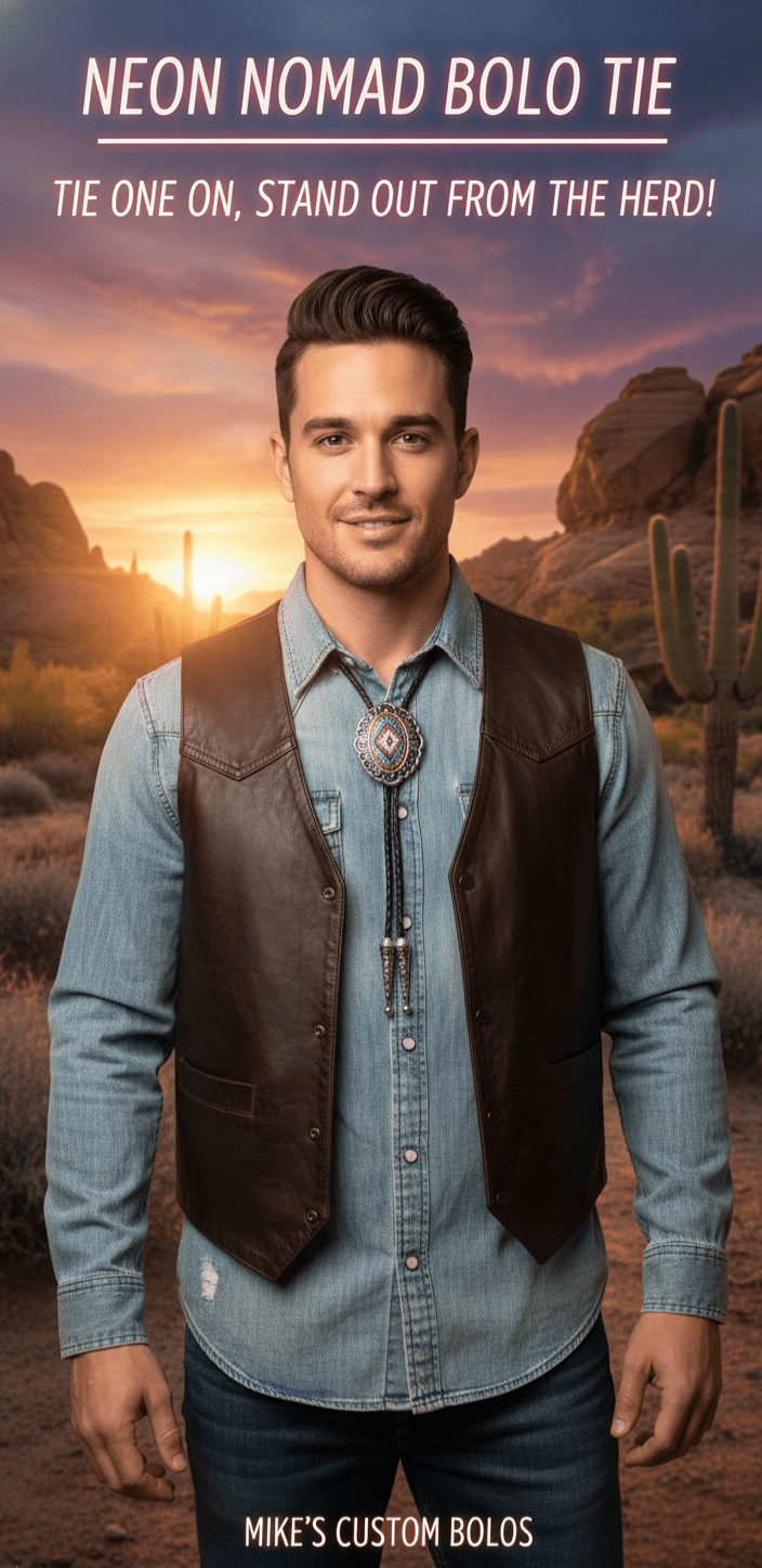 THE NEON NOMAD BOLO TIE ~ A Standout Western Style Accessory